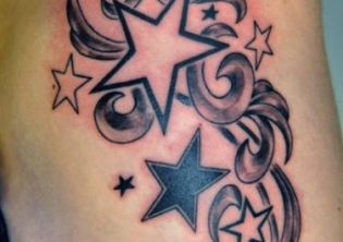 swirly-stars-tattoo